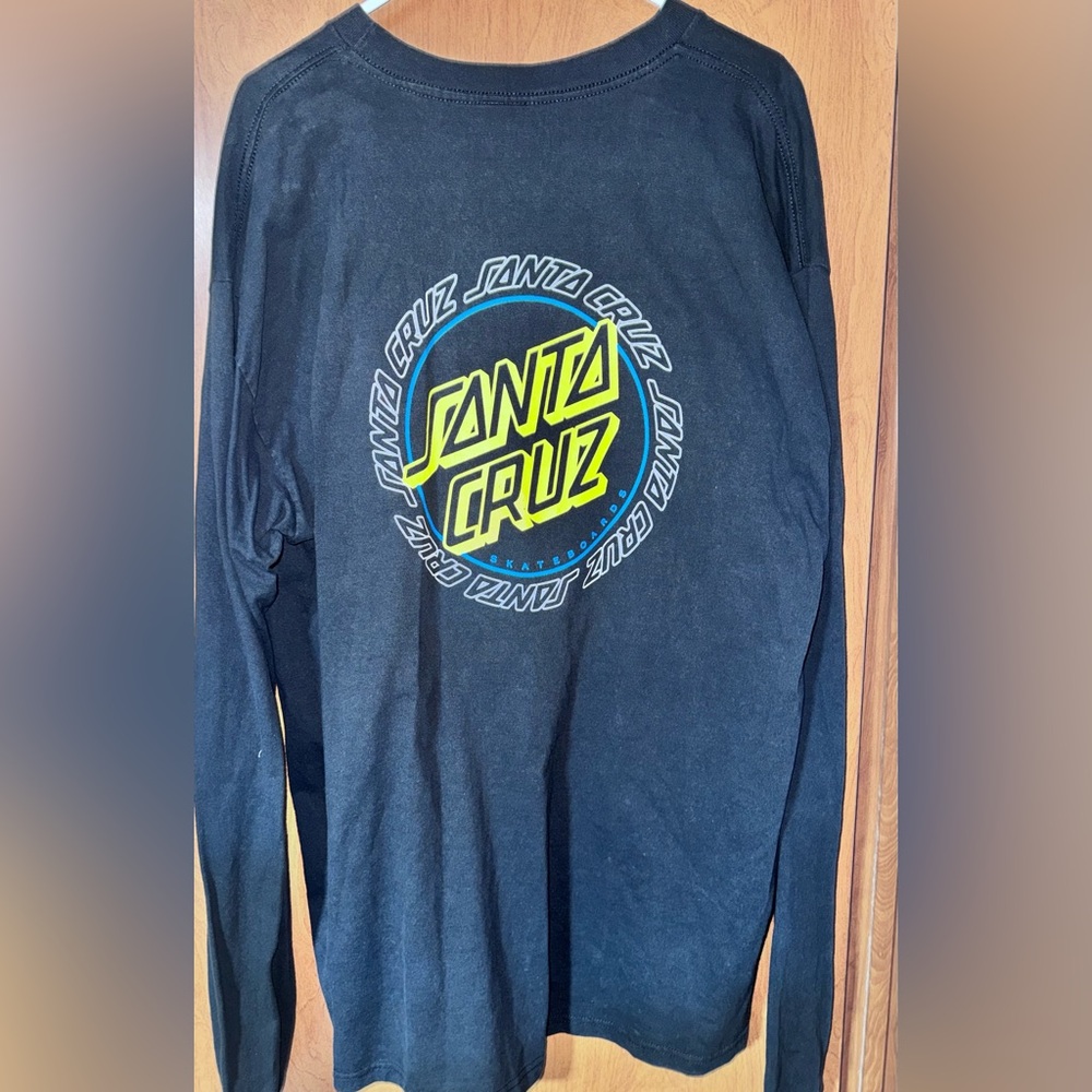 Santa Cruz Black Long Sleeve Shirt